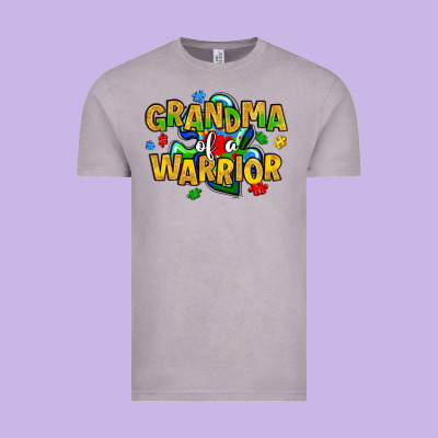 Grandma Of A Warrior Vintage Tee Designed By Artiststas