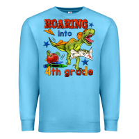 Ocean Blue roaring into 4th grade Premium Sweatshirt - BundleAndBundleShop