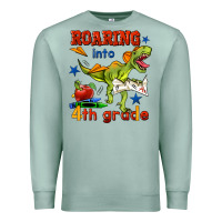 Seafoam roaring into 4th grade Premium Sweatshirt - BundleAndBundleShop