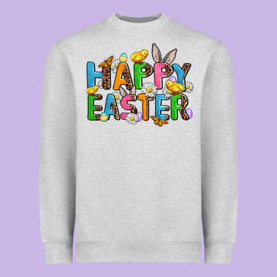 Happy Easter Heavyweight Sweatshirt Designed By Adodesignshop