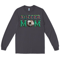 Smoke soccer mom with leopard ball and serape leopard Long Sleeve Tee - Artiststas