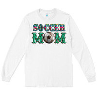 White soccer mom with leopard ball and serape leopard Long Sleeve Tee - Artiststas