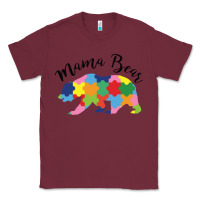 Burgundy mama bear Classic Tee - CowhideDigitalArt