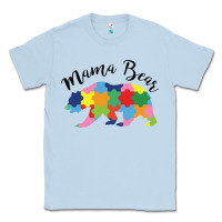Dusty Blue mama bear Classic Tee - CowhideDigitalArt