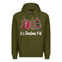 Army Green It s Christmas Y all Premium Hoodie - Bettercallsaul