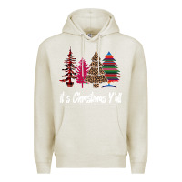 Oatmeal Heather It s Christmas Y all Premium Hoodie - Bettercallsaul