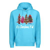 Ocean Blue It s Christmas Y all Premium Hoodie - Bettercallsaul