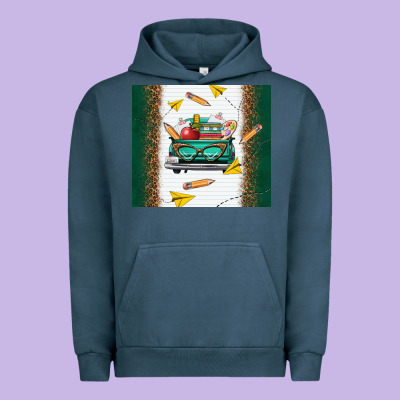 Back To School Truck Urban Hoodie Designed By Tumblerdesignbyshophia