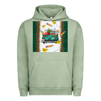 Pigment Oil Green back to school truck Urban Hoodie - TumblerDesignByShophia