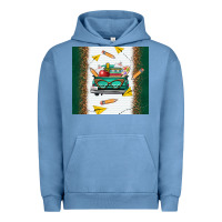 Pigment Pebble Blue back to school truck Urban Hoodie - TumblerDesignByShophia