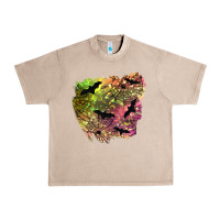 French Oak bat halloween patch Urban Heavy Tee - BundleAndBundleShop