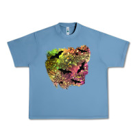 Pebble Blue bat halloween patch Urban Heavy Tee - BundleAndBundleShop