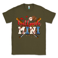 Army Green ballpark mini Classic Tee - AdoDesignShop