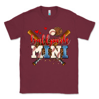 Burgundy ballpark mini Classic Tee - AdoDesignShop