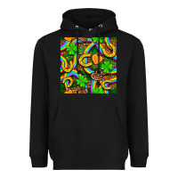 Black St. Patricks rainbow seamless Heavyweight Hoodie - BundleAndBundleShop