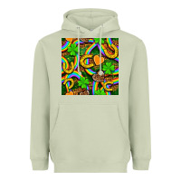Matcha St. Patricks rainbow seamless Heavyweight Hoodie - BundleAndBundleShop