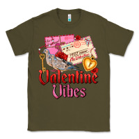 Army Green valentine vibes Classic Tee - AdoDesignShop