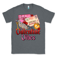 Charcoal Heather valentine vibes Classic Tee - AdoDesignShop