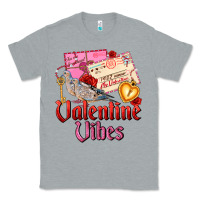 Heather Grey valentine vibes Classic Tee - AdoDesignShop