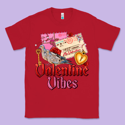 Valentine Vibes Classic Tee Designed By Adodesignshop