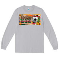 Moon Dust soccer mom with ball and sunflower cactus serape licanse plate Long Sleeve Tee - Artiststas