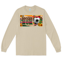 Mushroom soccer mom with ball and sunflower cactus serape licanse plate Long Sleeve Tee - Artiststas