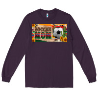 Plum soccer mom with ball and sunflower cactus serape licanse plate Long Sleeve Tee - Artiststas