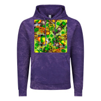 Cloud Purple St. Patrick's Donkey With Shamrock Seamless Vintage Hoodie - FaDigitalArtStudio