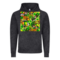 St. Patrick's Donkey With Shamrock Seamless Vintage Hoodie | Teevron