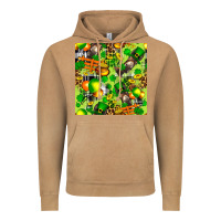 Vintage Camel St. Patrick's Donkey With Shamrock Seamless Vintage Hoodie - FaDigitalArtStudio