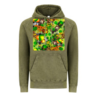 Vintage Olive St. Patrick's Donkey With Shamrock Seamless Vintage Hoodie - FaDigitalArtStudio