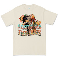 Bone feathered indians Premium Tee - texasbilliewilder
