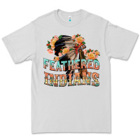 Dove Grey feathered indians Premium Tee - texasbilliewilder