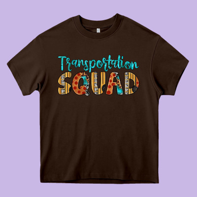 Transportation Squad Heavy Core Tee Designed By Artiststas