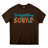 Chocolate Brown transportation squad Heavy Core Tee - Artiststas