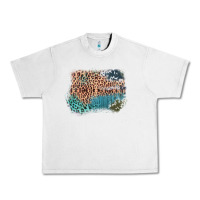 Lunar Rock Leopard Wood Cowhide Pattern Mixed Western Frame Urban Heavy Tee - Bettercallsaul