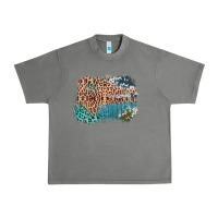 Tornado Leopard Wood Cowhide Pattern Mixed Western Frame Urban Heavy Tee - Bettercallsaul