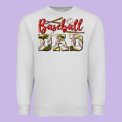 Baseball Dad Premium Sweatshirt Designed By Bundleandbundleshop