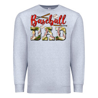 Heather Grey baseball dad Premium Sweatshirt - BundleAndBundleShop