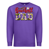 Purple baseball dad Premium Sweatshirt - BundleAndBundleShop