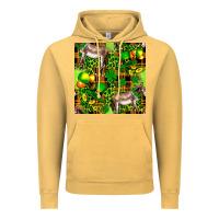 Vintage Mustard St. Patrick's Donkey With Leprechaun Hat Seamless Vintage Hoodie - FaDigitalArtStudio