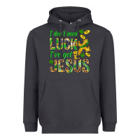 Smoke I Don't Need Luck I've Got Jesus St. Patricks Heavyweight Hoodie - BundleAndBundleShop
