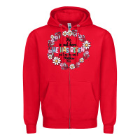 Red he has risen Zipper Hoodie - MaliasSmallBusiness