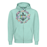 Seafoam he has risen Zipper Hoodie - MaliasSmallBusiness
