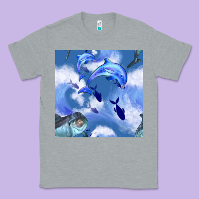 Dolphins Classic Tee Designed By Bundleandbundleshop