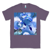 Lavender dolphins Classic Tee - BundleAndBundleShop
