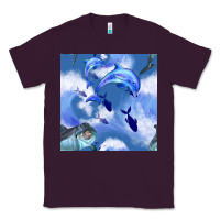 Plum dolphins Classic Tee - BundleAndBundleShop