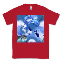 Red dolphins Classic Tee - BundleAndBundleShop