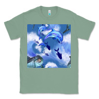 Sage dolphins Classic Tee - BundleAndBundleShop