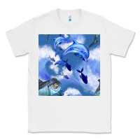 White dolphins Classic Tee - BundleAndBundleShop